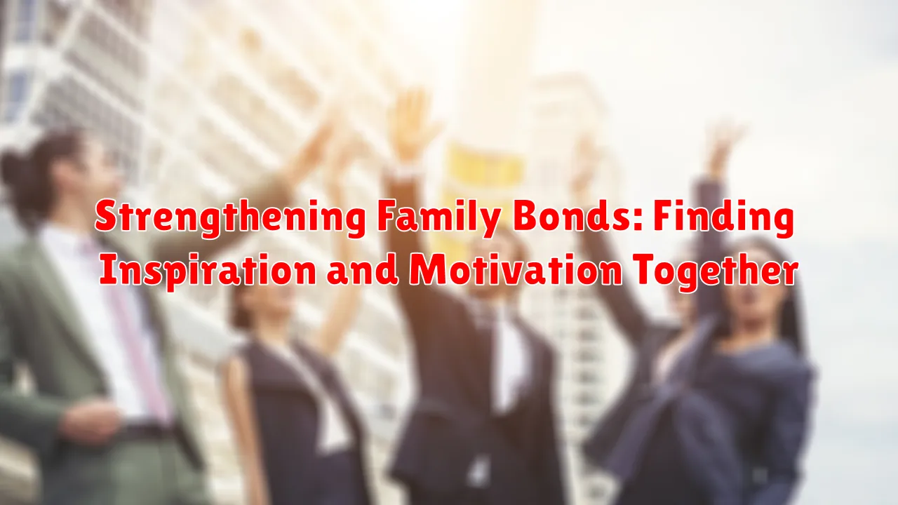 Strengthening Family Bonds: Finding Inspiration and Motivation Together